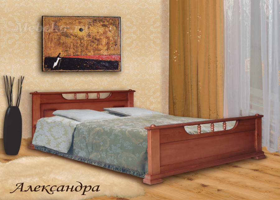 деревянная кровать "АЛЕКСАНДРА"